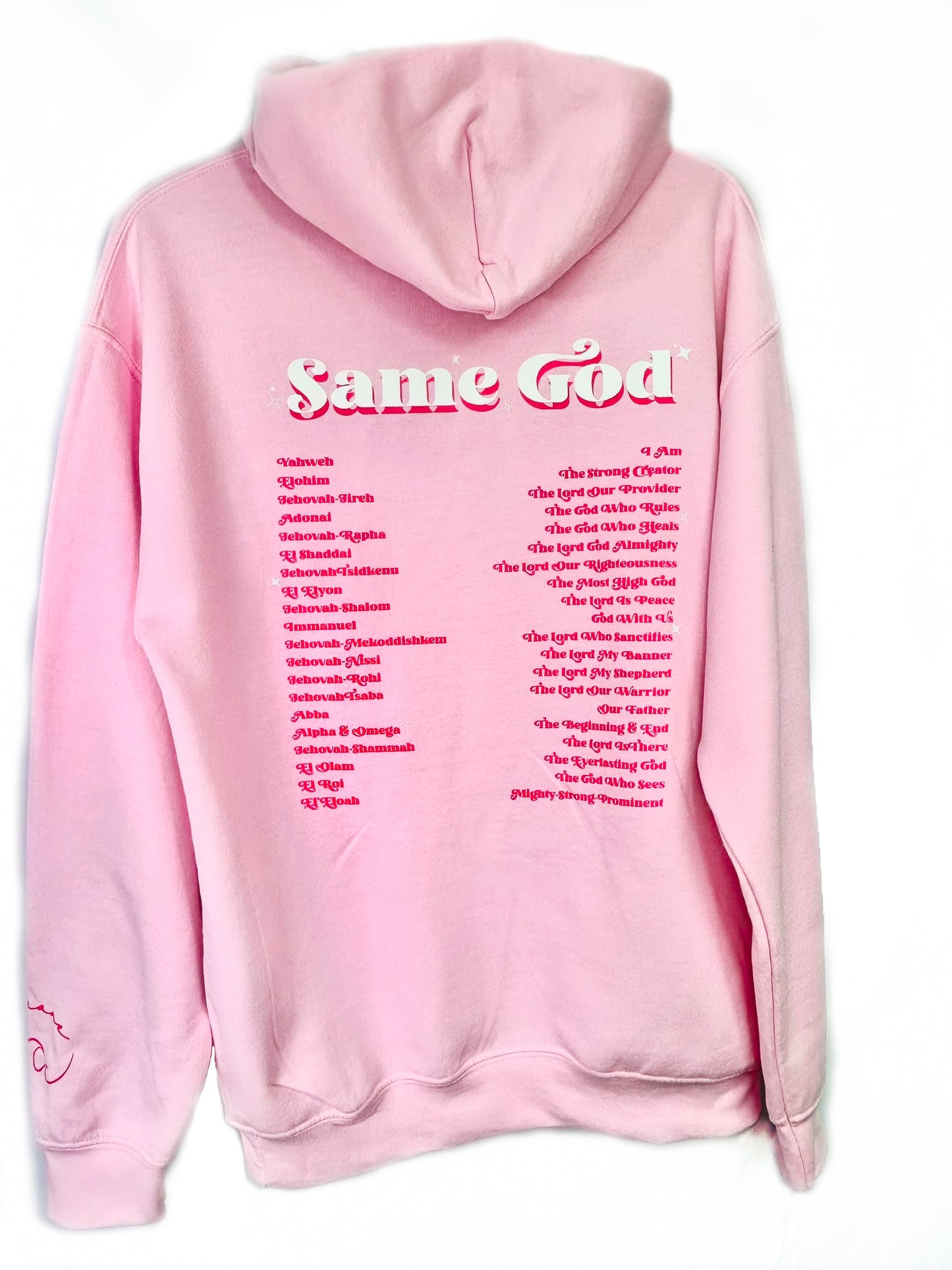 Many Names, Same God hoodie