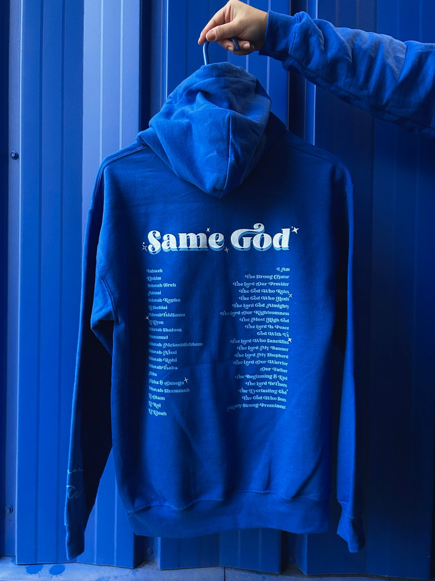 Many Names, Same God hoodie